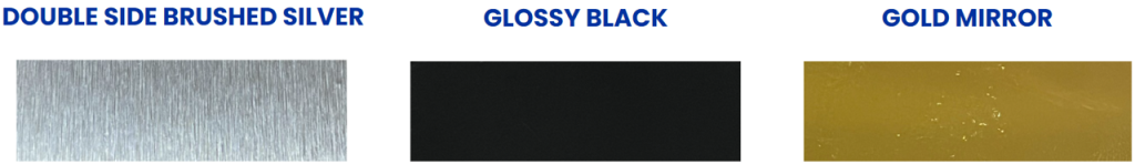 DOUBLE, GLOSY AND GOLD